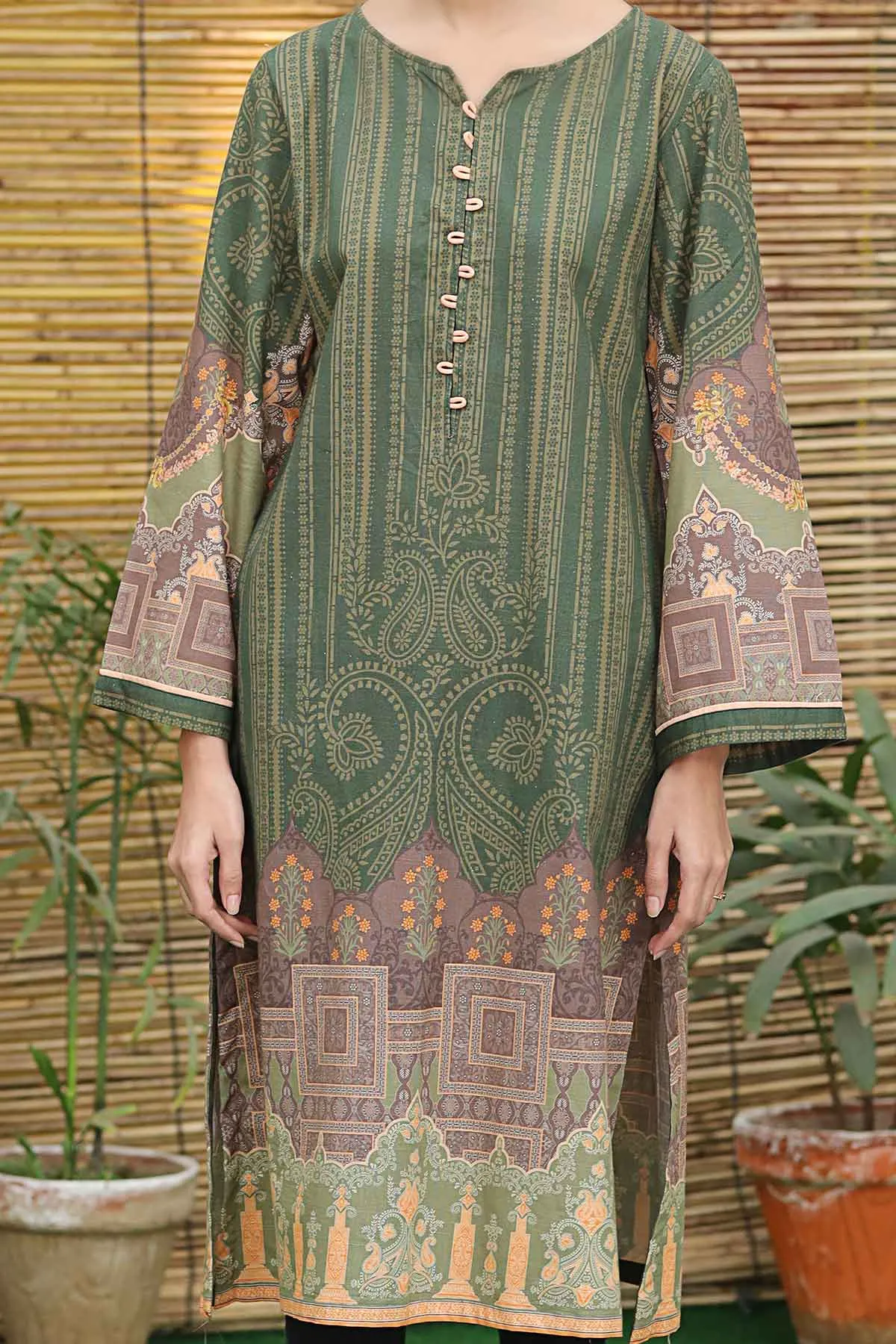 1 PIECE DIGITAL PRINT KURTI | DPKHK-08B