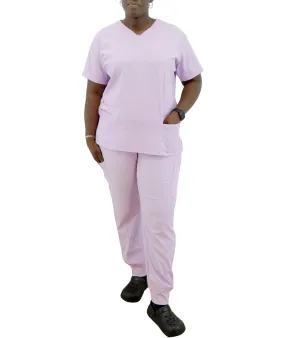 1384LILAC, Scrubaid, 2pc Jogger Pants Scrub Set-Lilac (S-2XL)