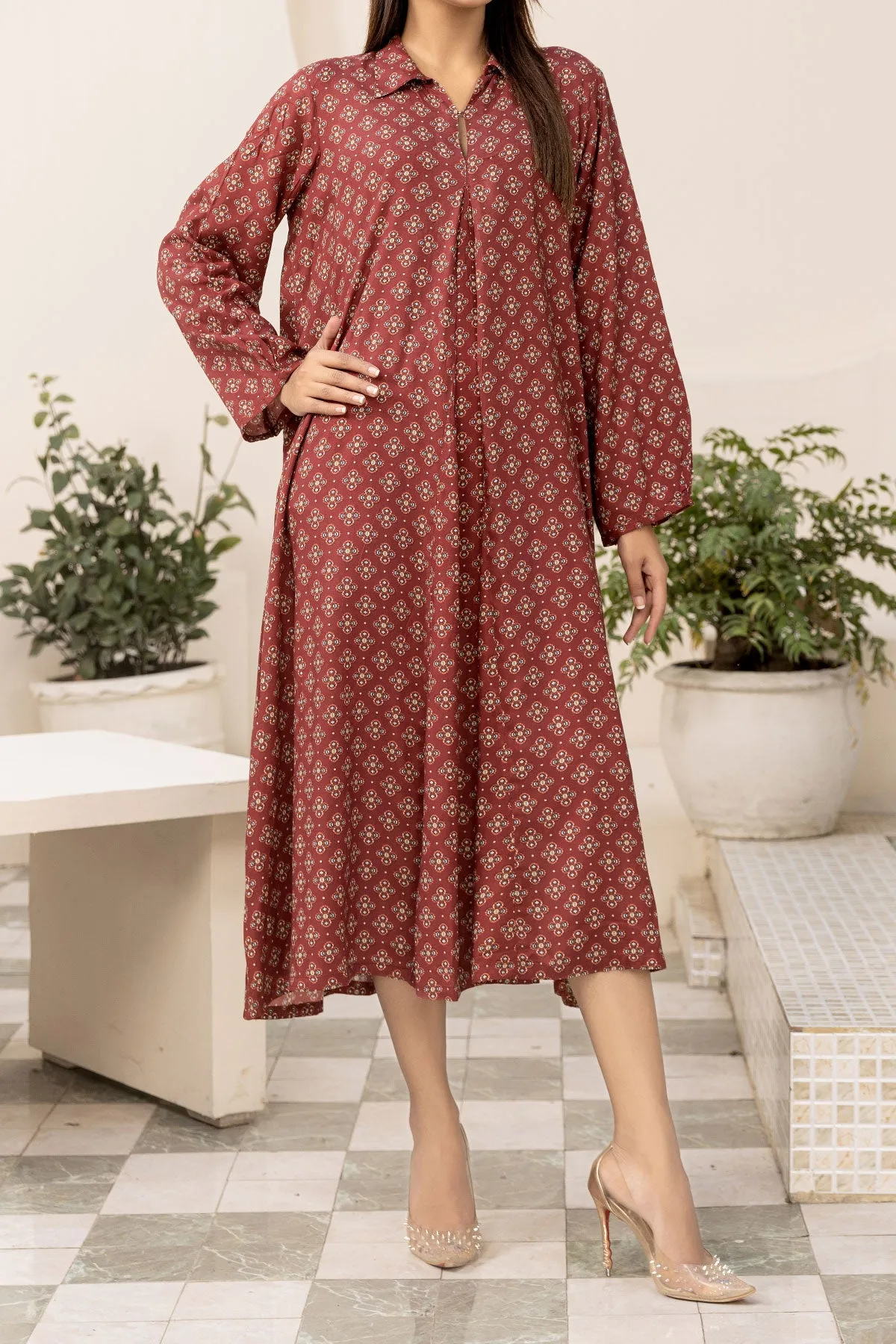 1PIECE DIGITAL PRINT LINEN KURTA  |  DPLK-71