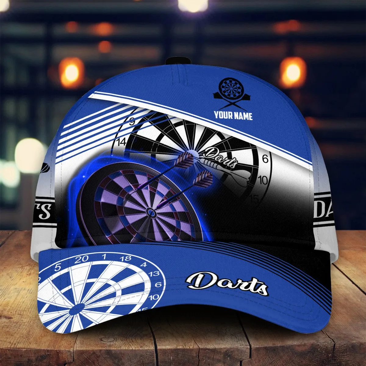 3D All Over Print Dart Multi Color Classic Cap, Baseball Cap for Man Women, Hat Dart Team