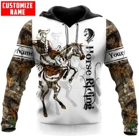 3D All Over Print Horse Riding Hoodie For Him Her, Horse Hoodie For Dad Uncle