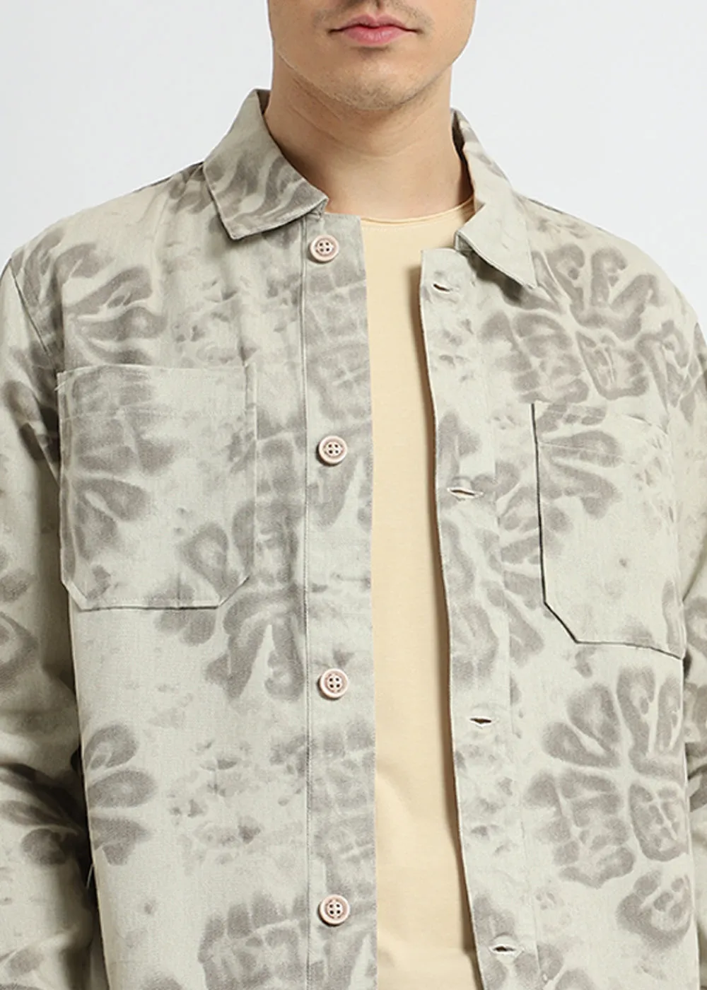 Abstract Floral Summer Jacket