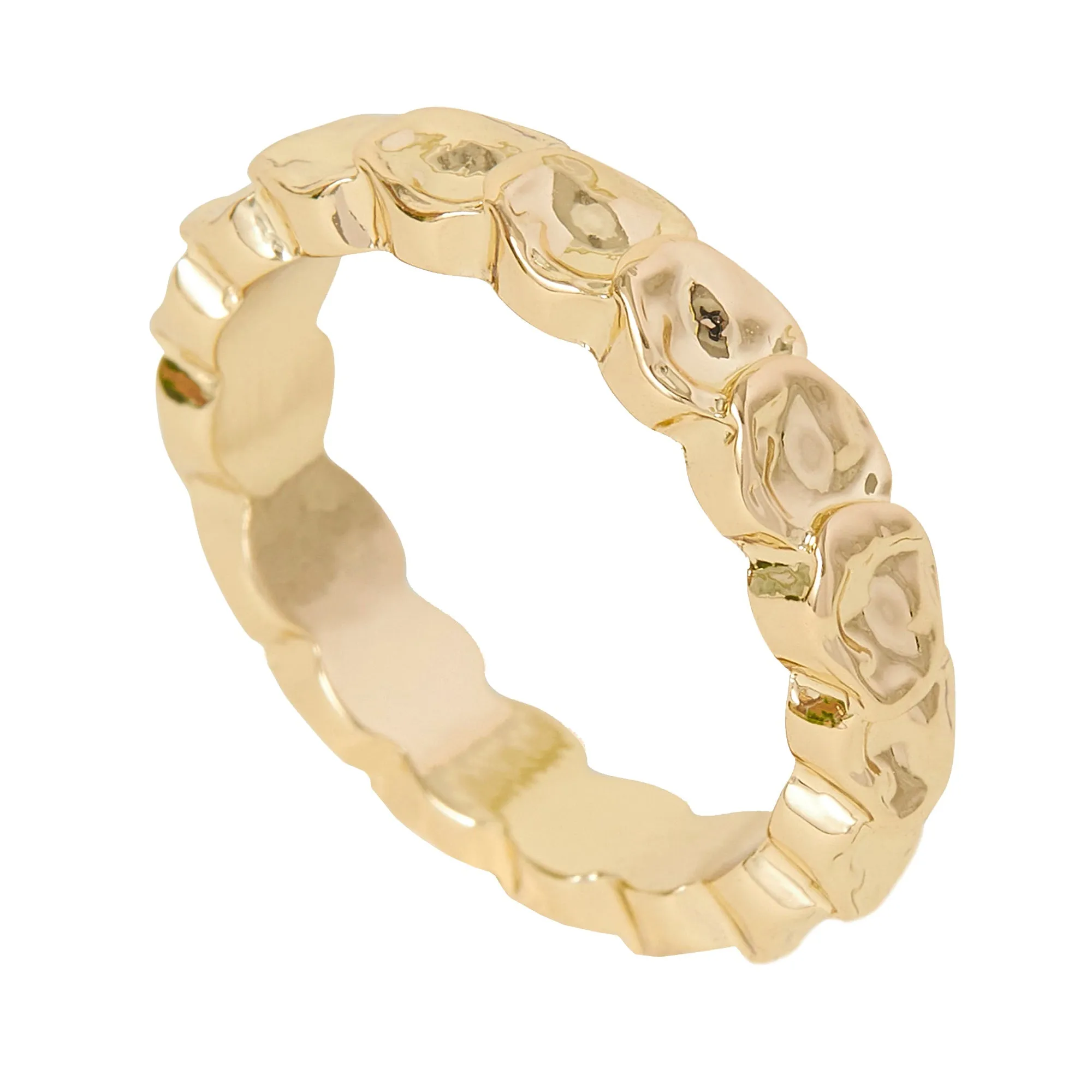 Accessorize London Women's Textured Circles Rings Gold-Medium