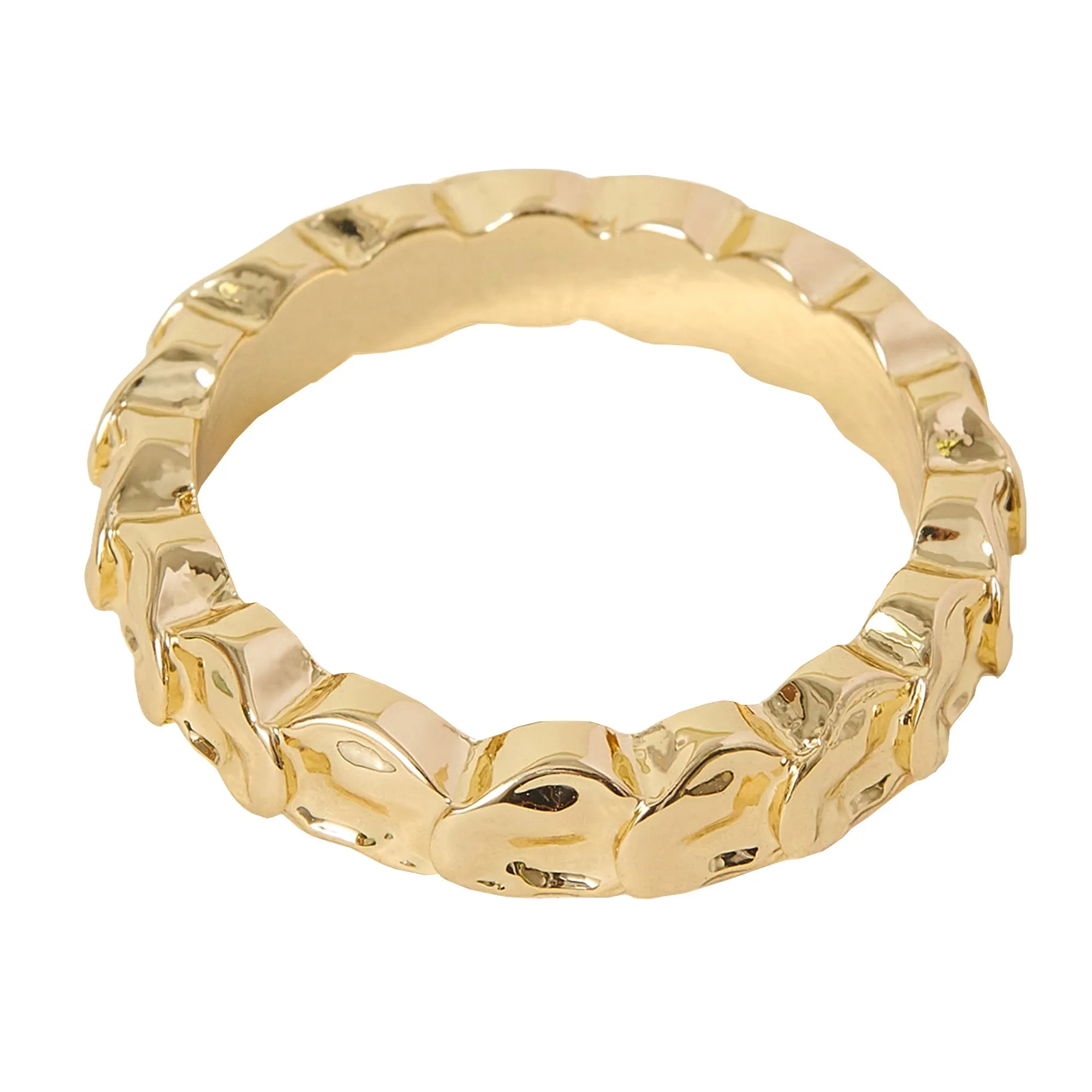 Accessorize London Women's Textured Circles Rings Gold-Medium