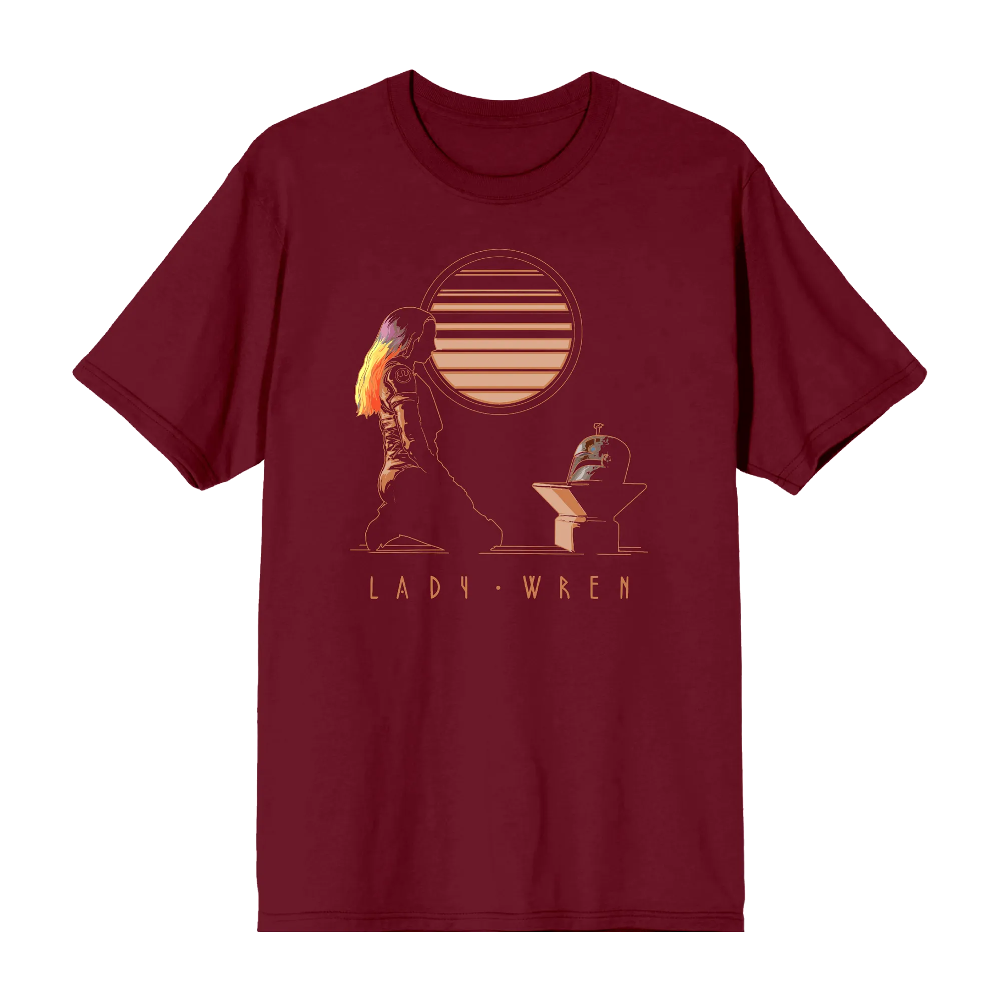 Ahsoka Series Lady Wren Maroon Tee