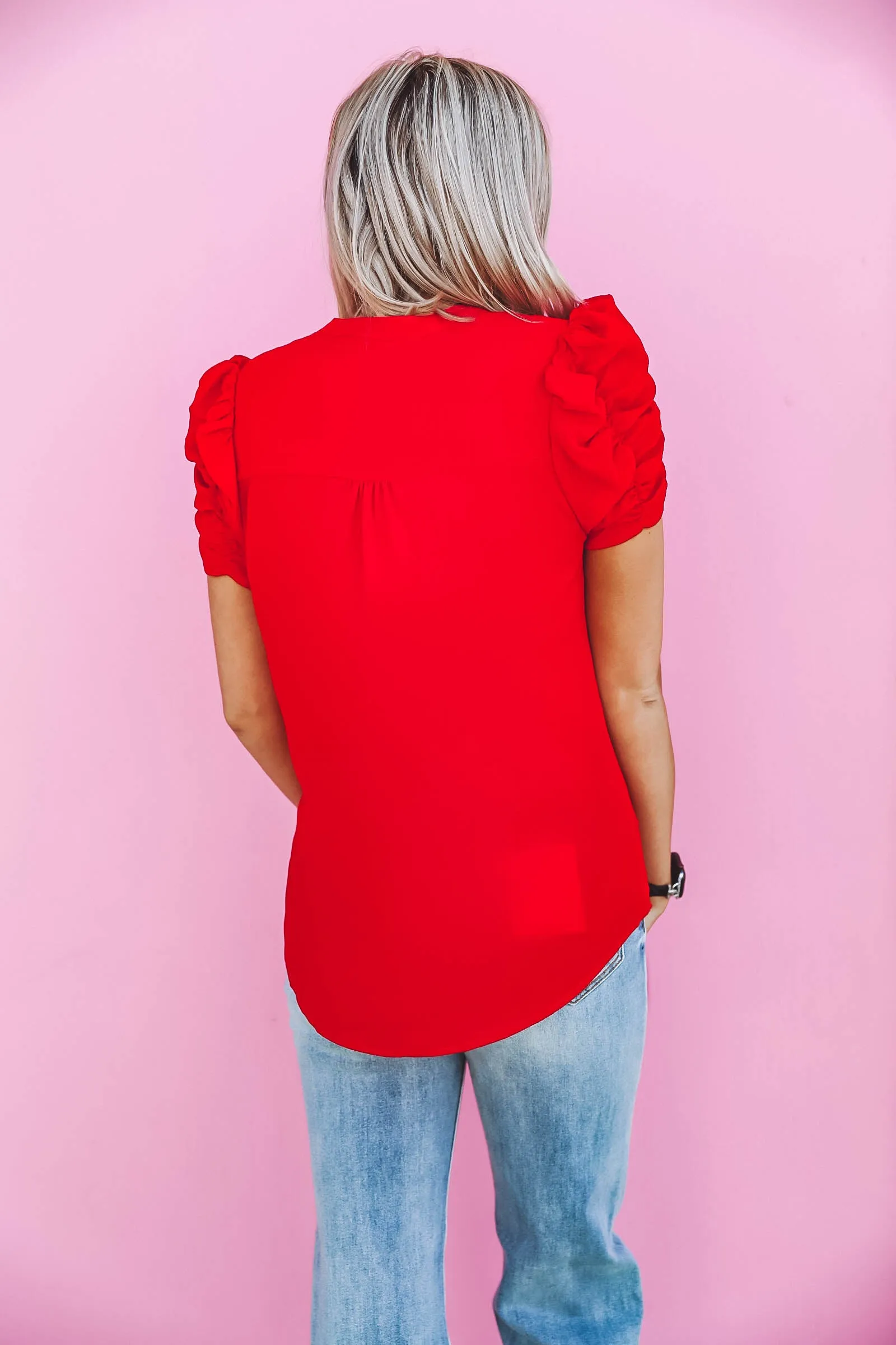 Amelia Top-Red