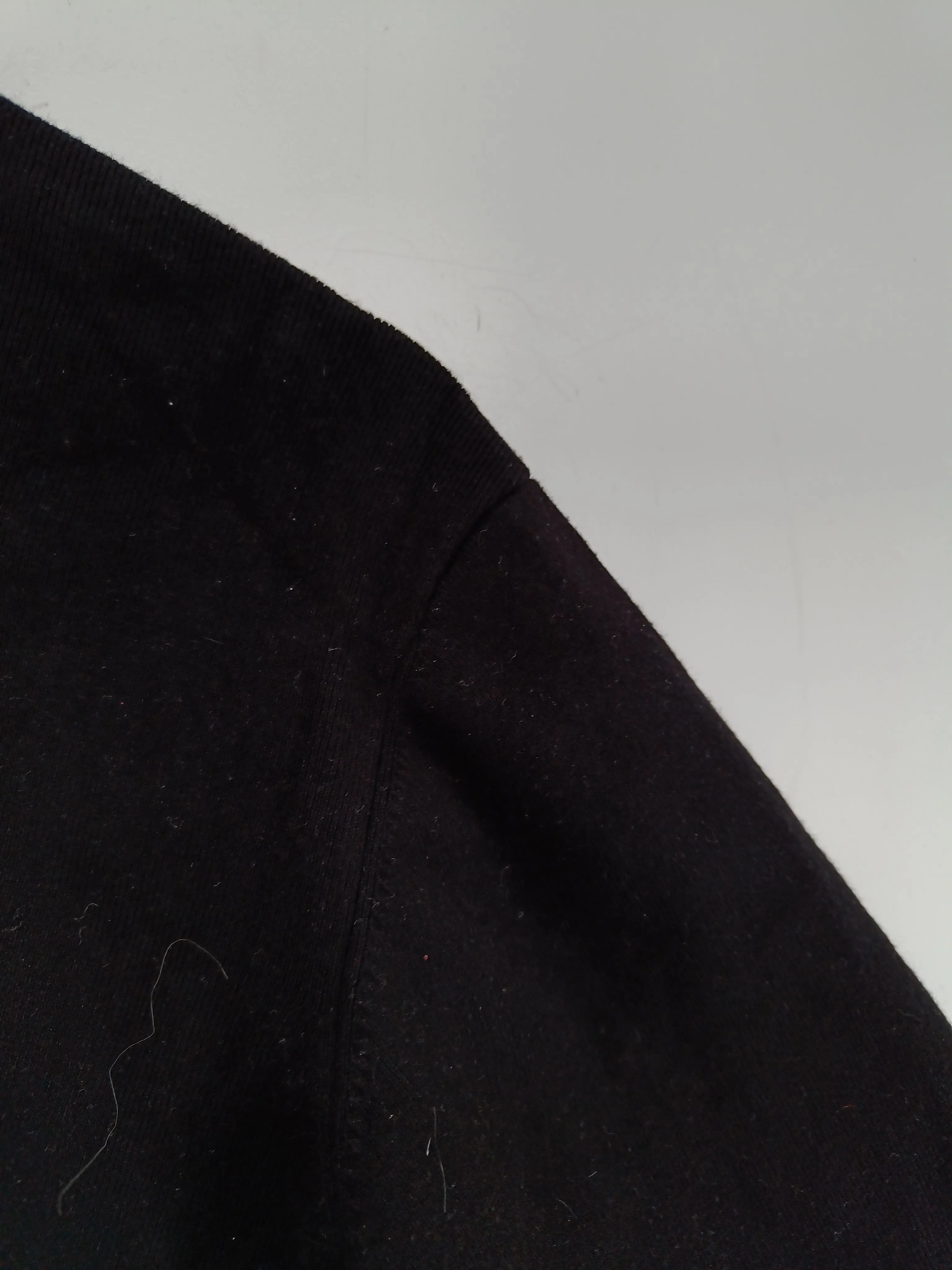 & Other Stories Men's Polo S Black Viscose with Elastane, Polyamide, Polyester