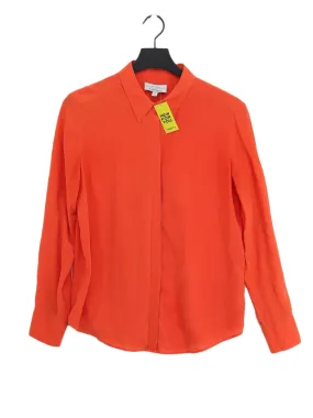 & Other Stories Women's Blouse UK 10 Orange 100% Silk