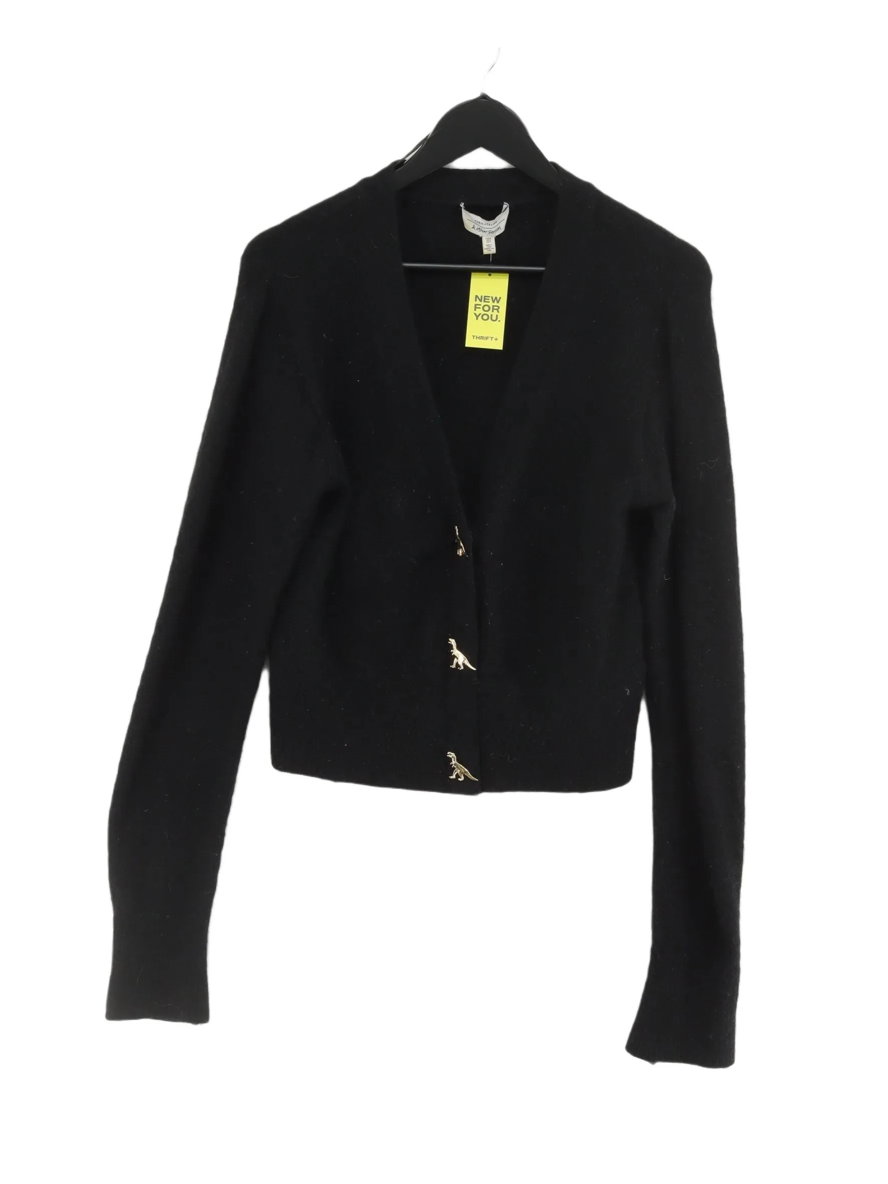 & Other Stories Women's Cardigan S Black Polyamide with Elastane, Mohair, Wool