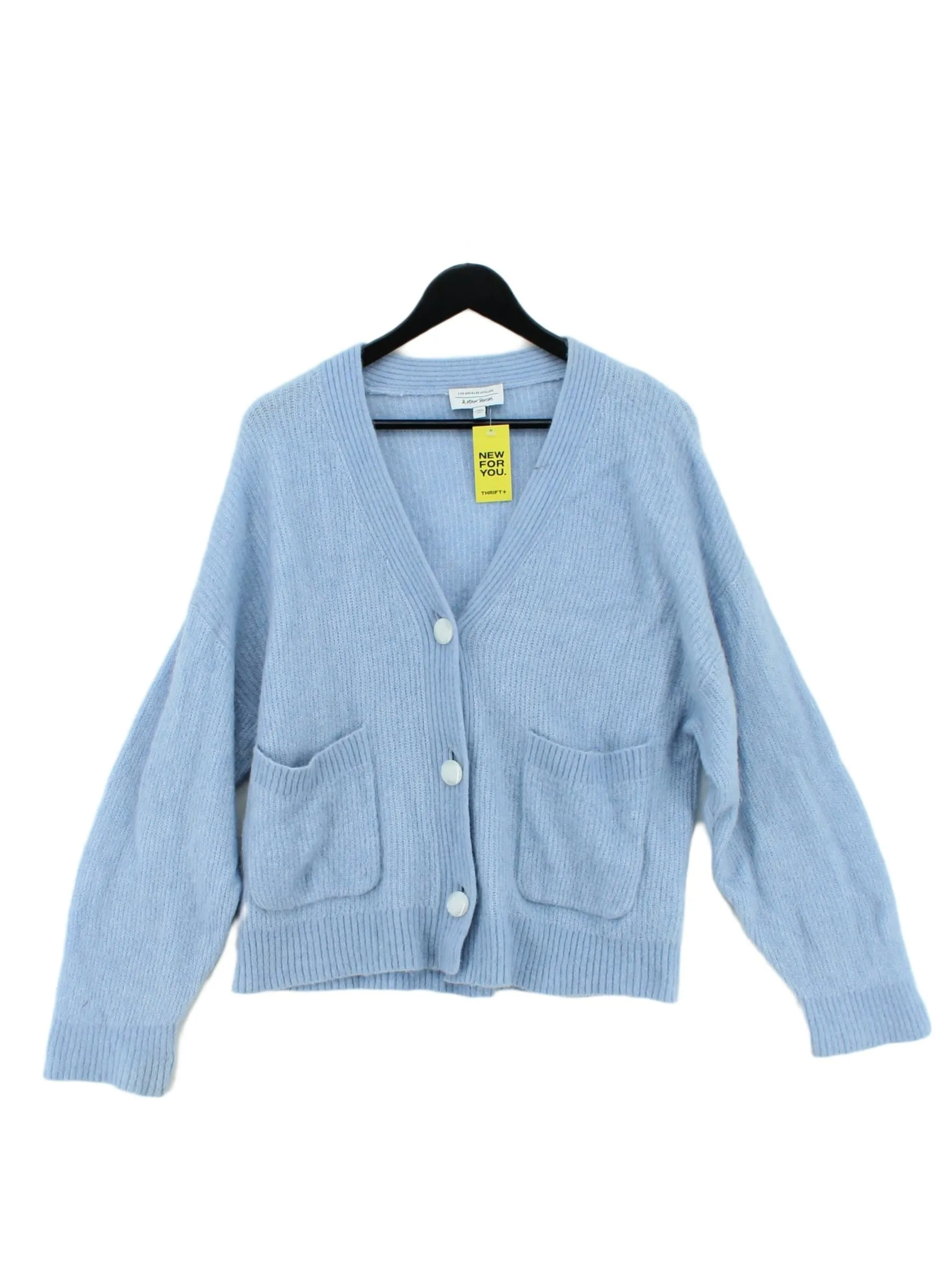 & Other Stories Women's Cardigan S Blue Polyamide with Elastane, Other, Wool