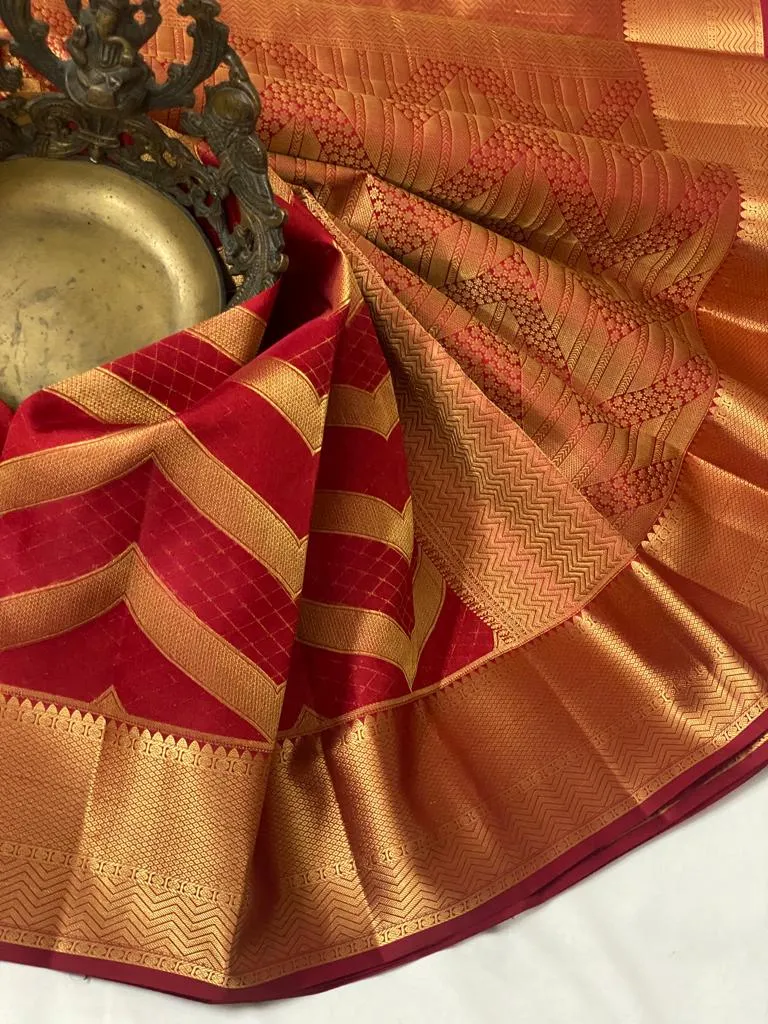 Amrapali , elegant Bridal Kanjeevaram Silk Saree for Women -PRIYA001KSR