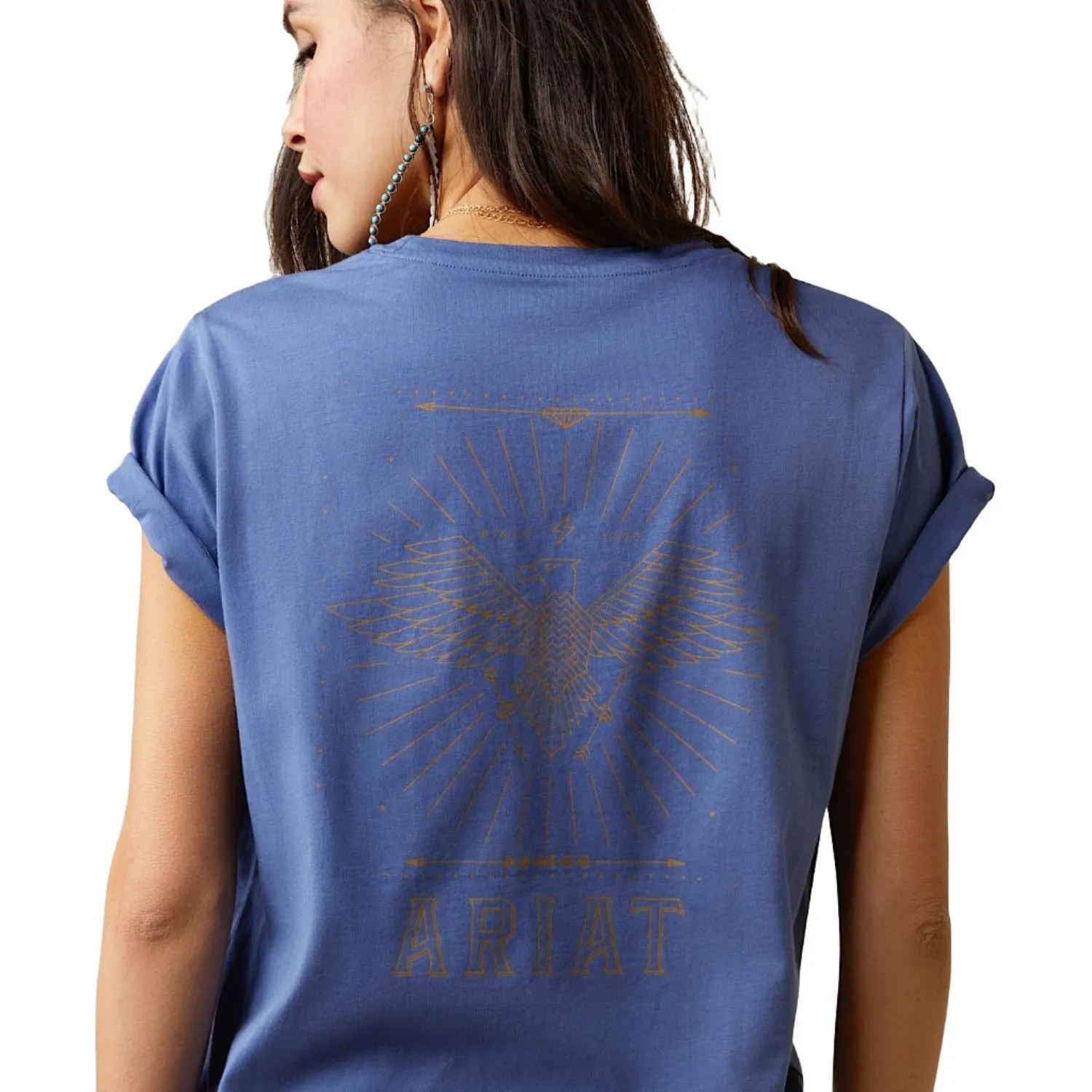 Ariat Womens Fly High S/S Tee Coastal Fjord