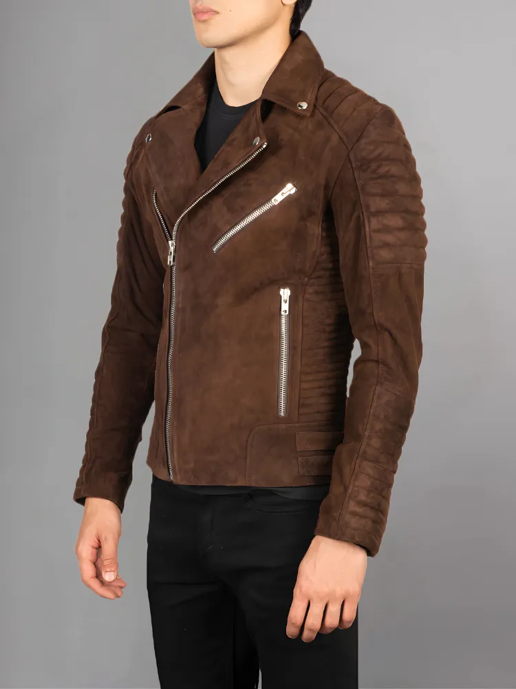 Armand Black Leather Biker Jacket