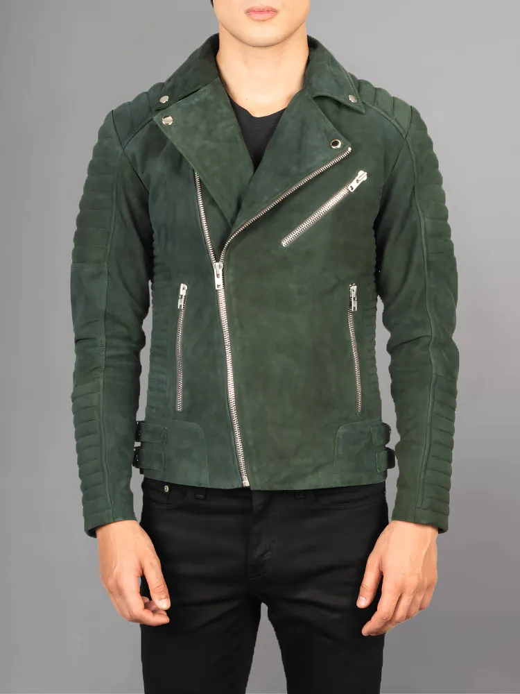 Armand Black Leather Biker Jacket