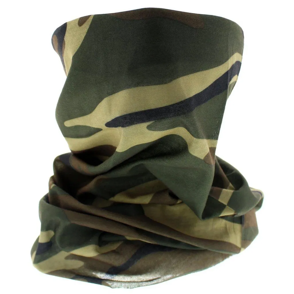 Army Jaw Face Mask Covering - Cam