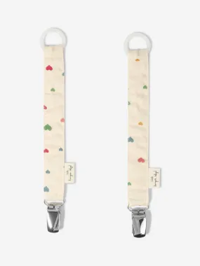 Baby 2 Pack Pacifier Strap Set in Ivory