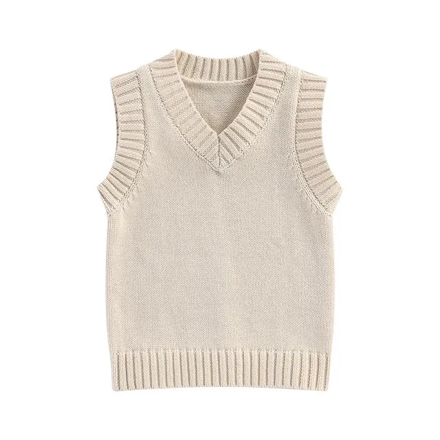 Baby/Toddler (to 5T) Boys Autumn Sweater Vest - Neutrals