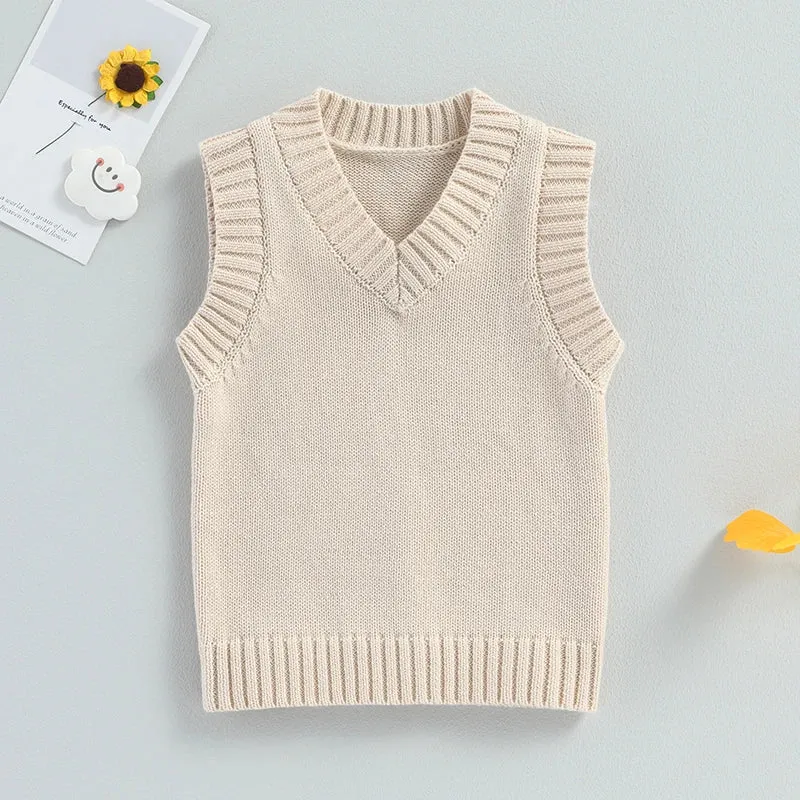 Baby/Toddler (to 5T) Boys Autumn Sweater Vest - Neutrals