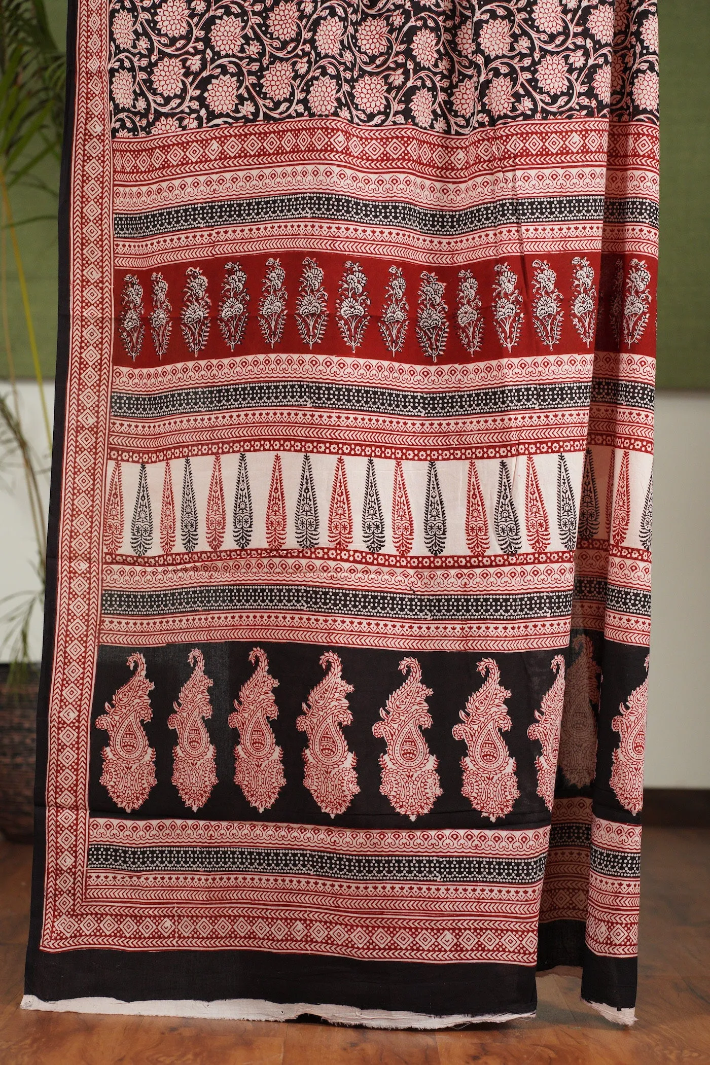 Bagh Hand Block Printed Cotton Saree