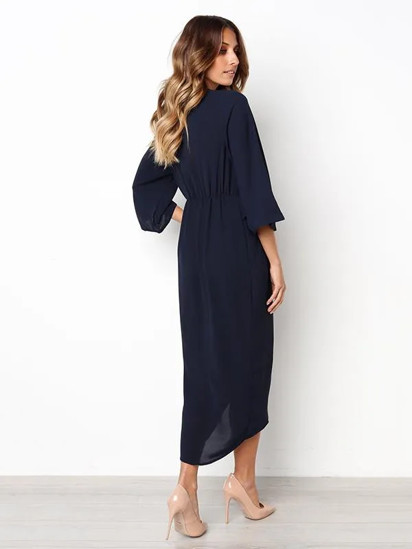 Bandage Fabala Long Sleeves Midi Dress