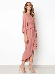 Bandage Fabala Long Sleeves Midi Dress