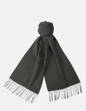 Barbour Plain Lambswool Scarf - Dark Sage Green