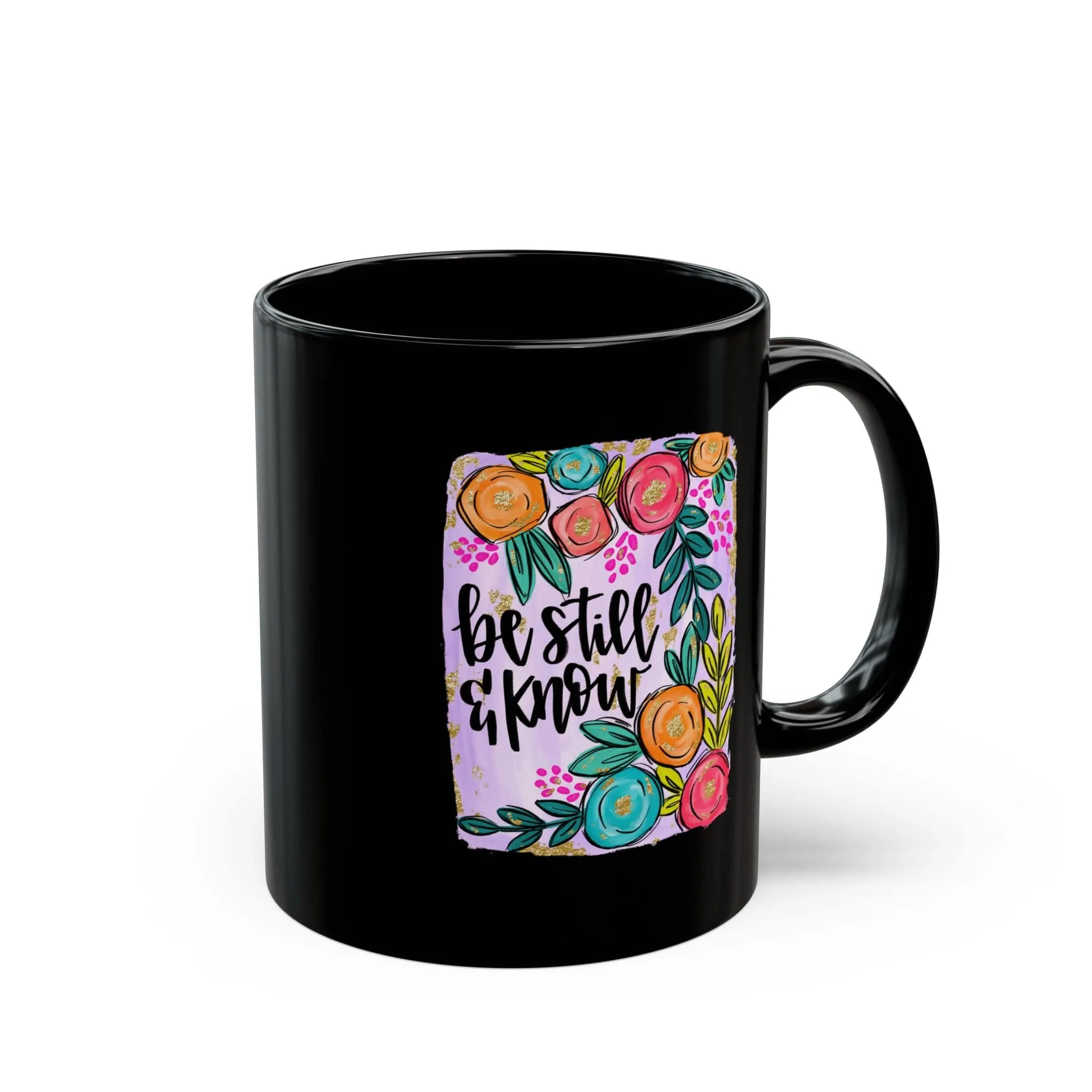 Be Still & Know 11oz Black Mug