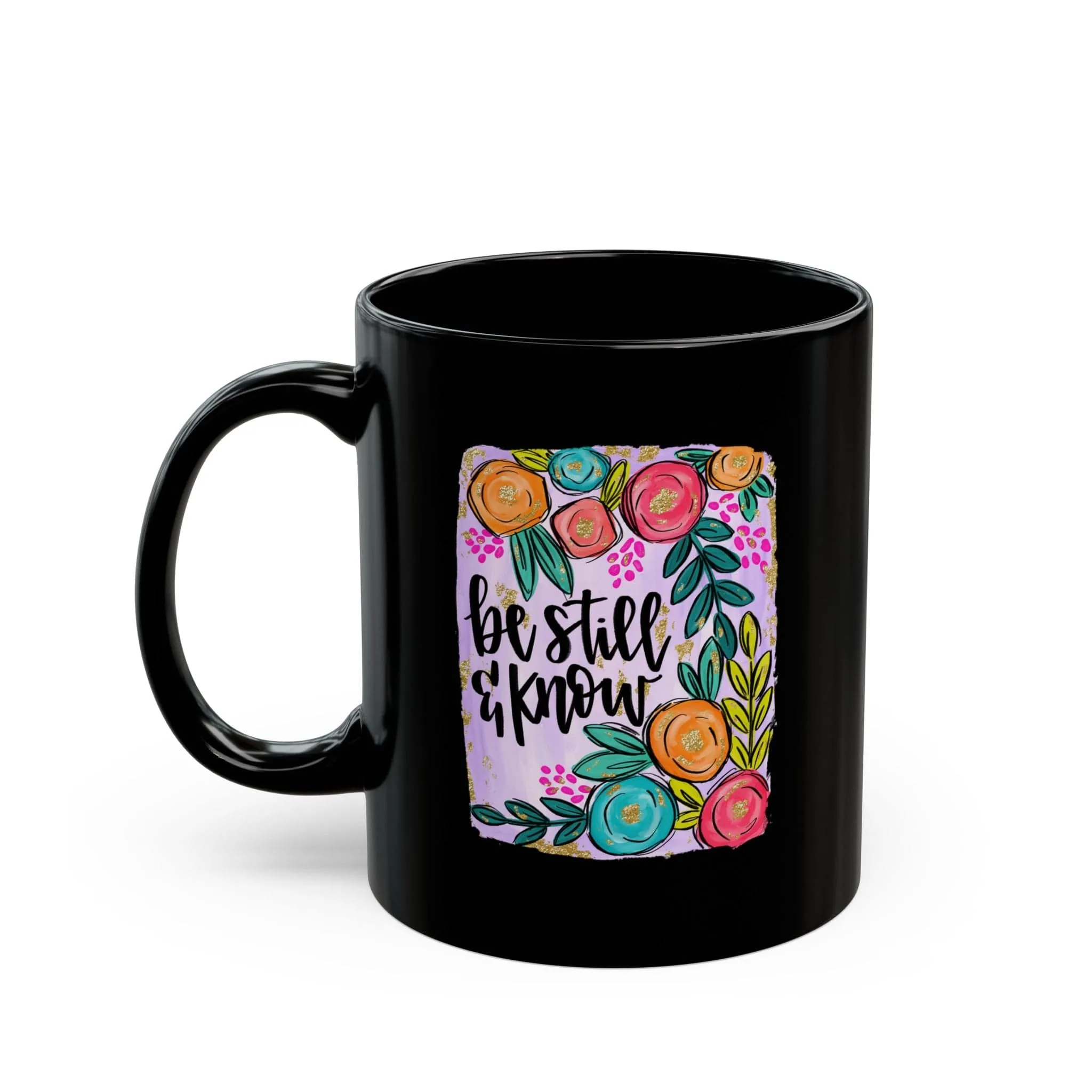 Be Still & Know 11oz Black Mug