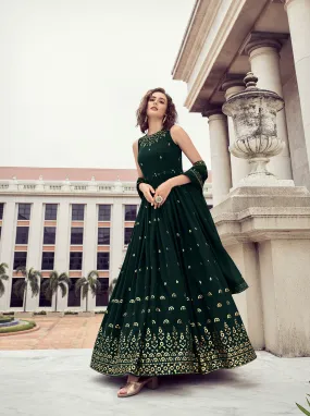 Beautifully designed elegant heavy Anarkali Set - Rent