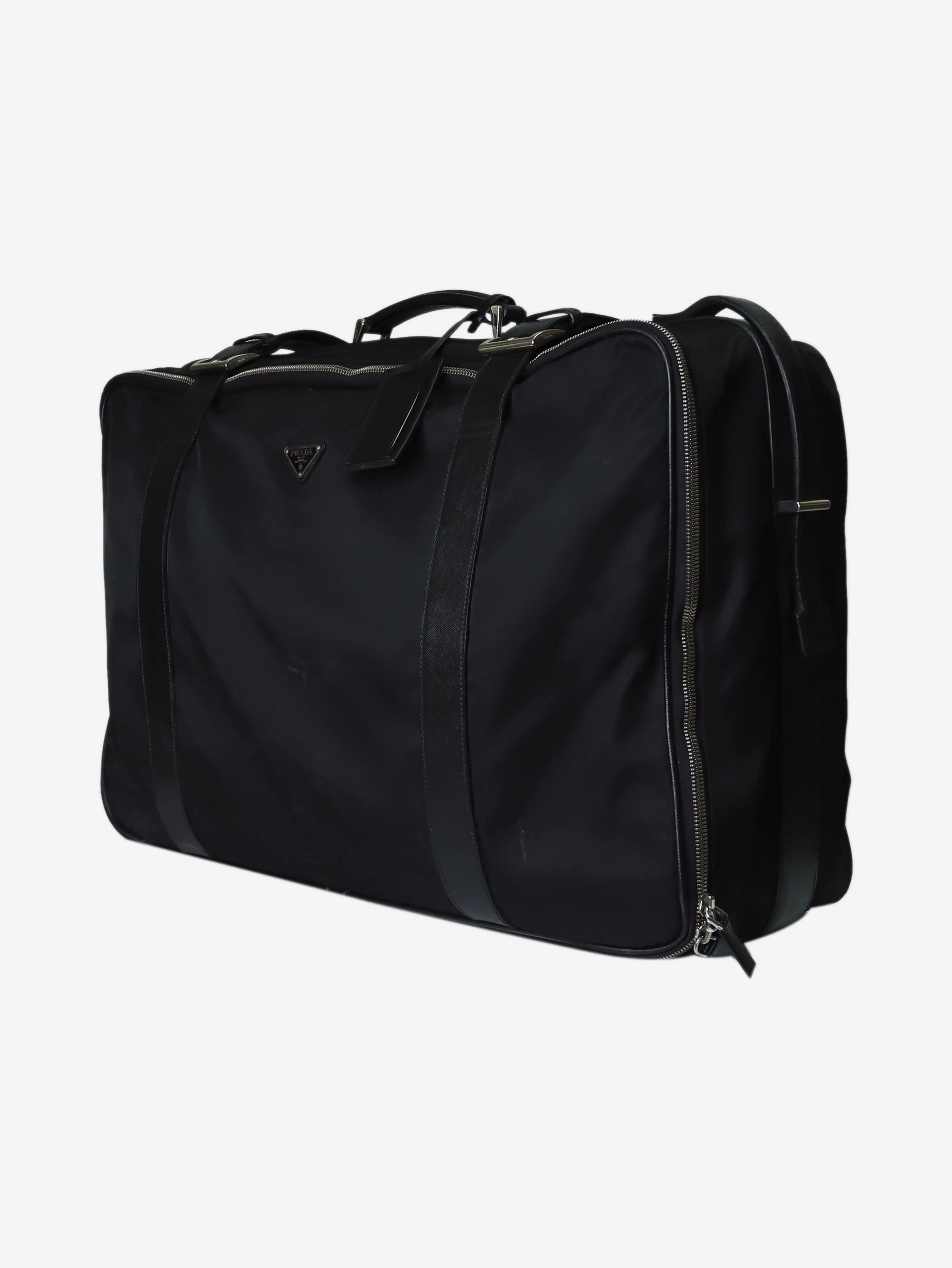 Black nylon suitcase