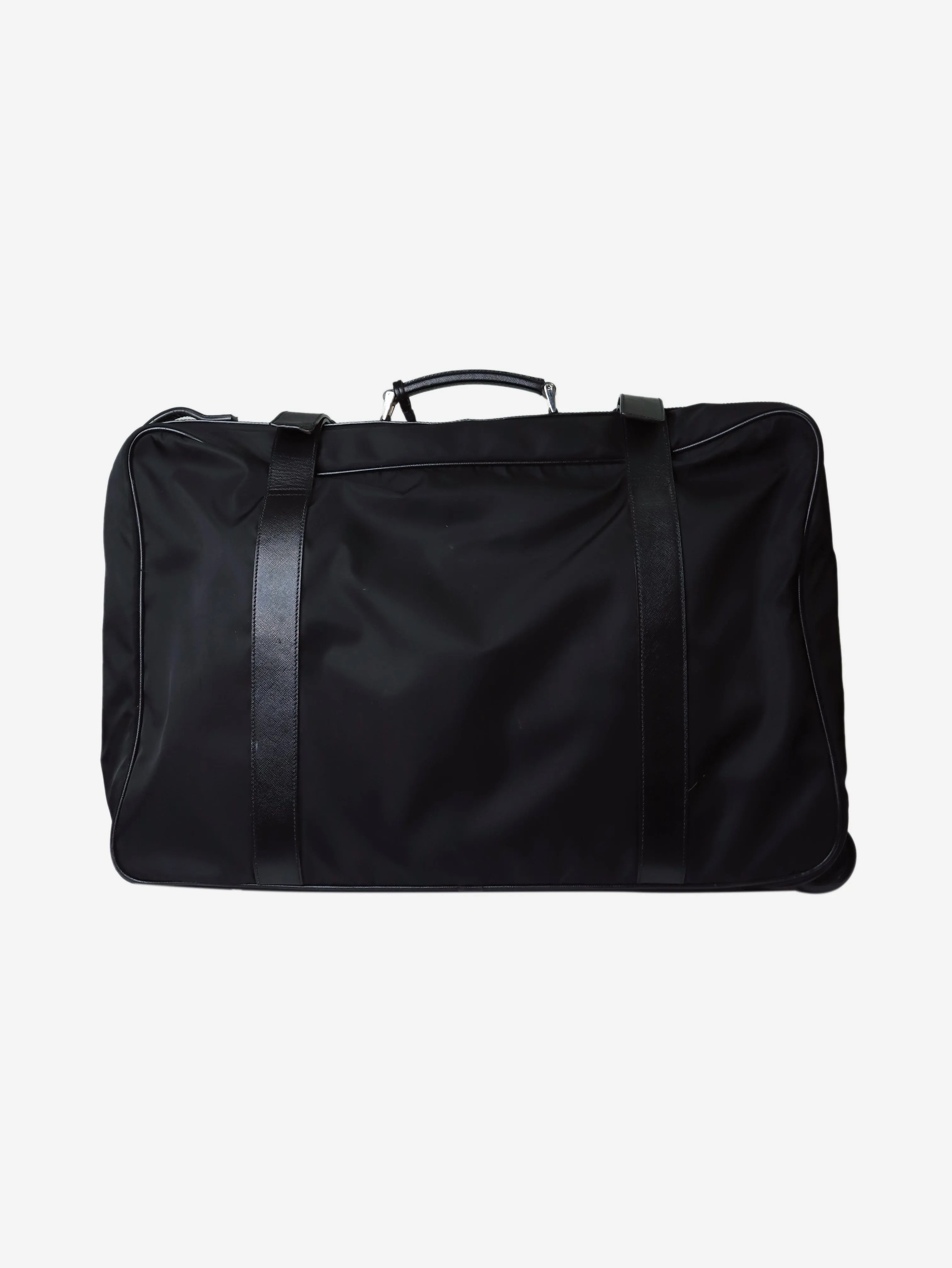 Black nylon suitcase