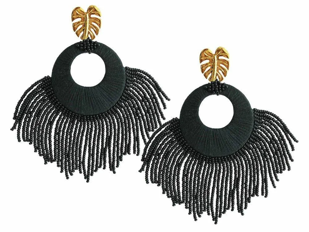 Black Sunshine Earrings