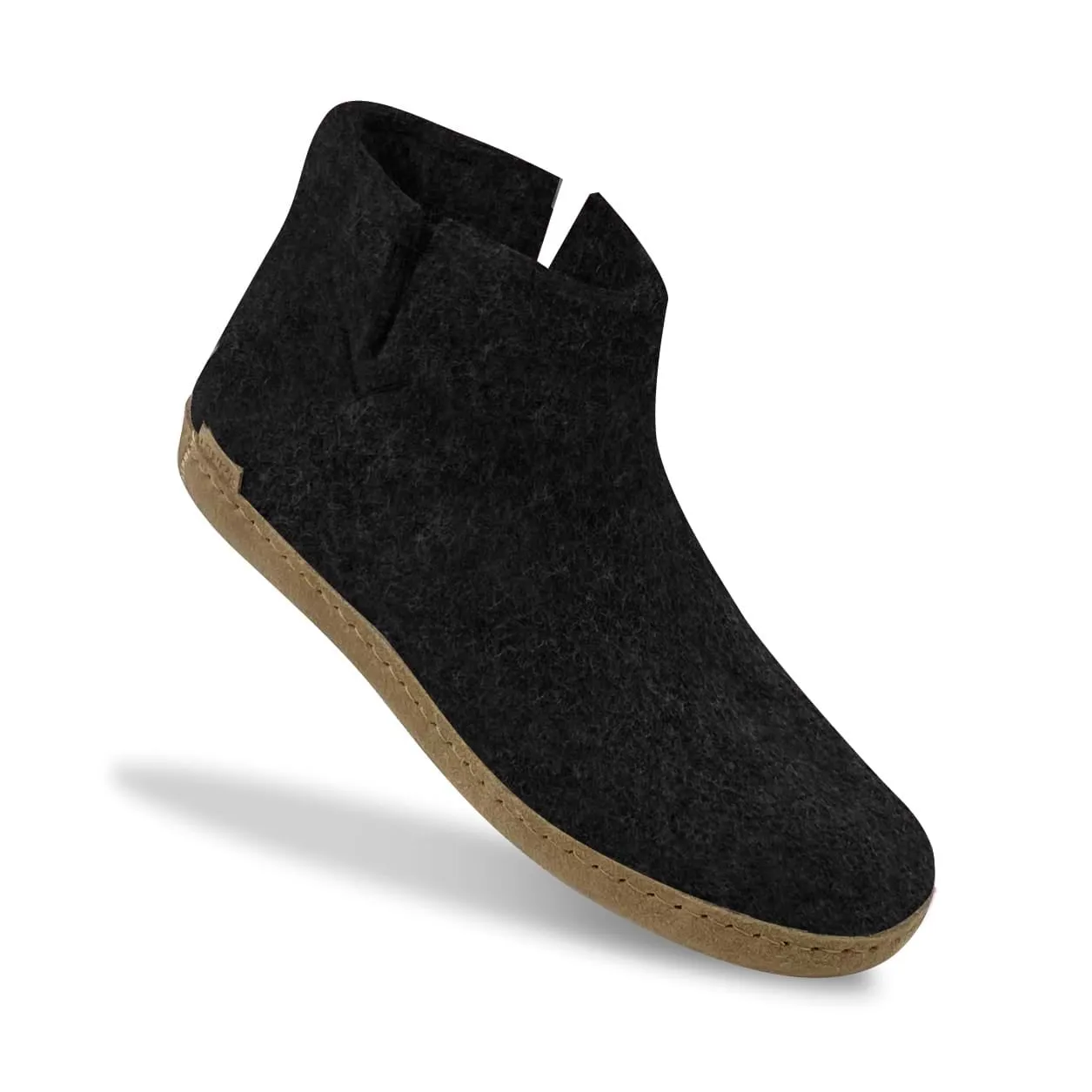 Boot with leather sole - Charcoal