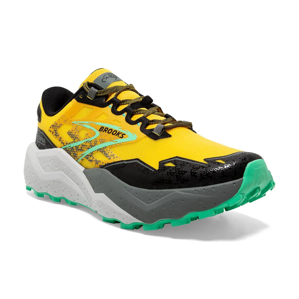 Brooks Caldera 7 (Mens) - Lemon Chrome/Black/Springbud