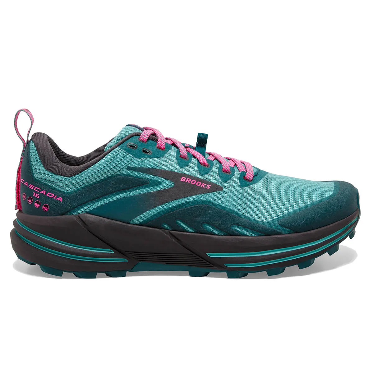 Brooks Cascadia 16 Womens | Porcelain/blue Coral/pink