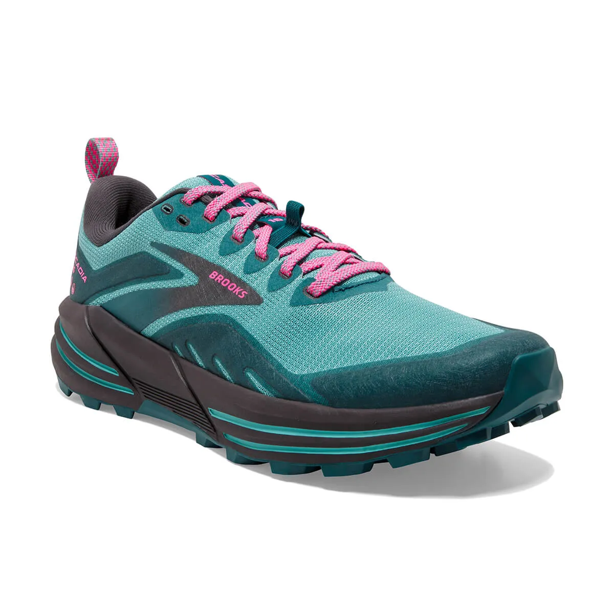 Brooks Cascadia 16 Womens | Porcelain/blue Coral/pink