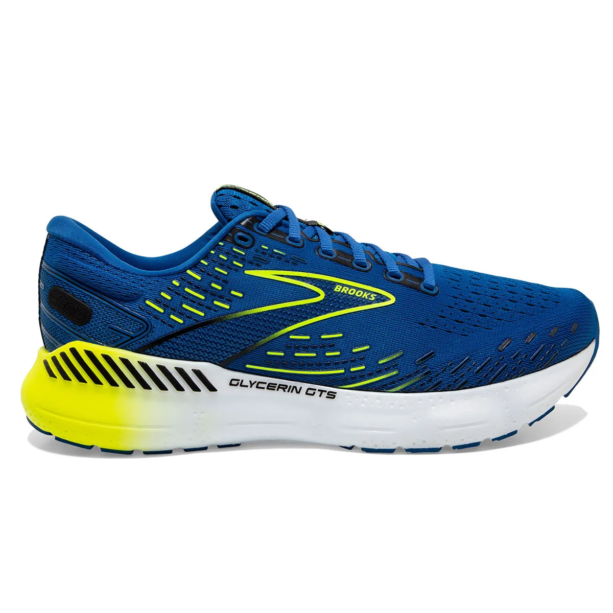 Brooks Glycerin GTS 20 Mens | Blue/nightlife/white