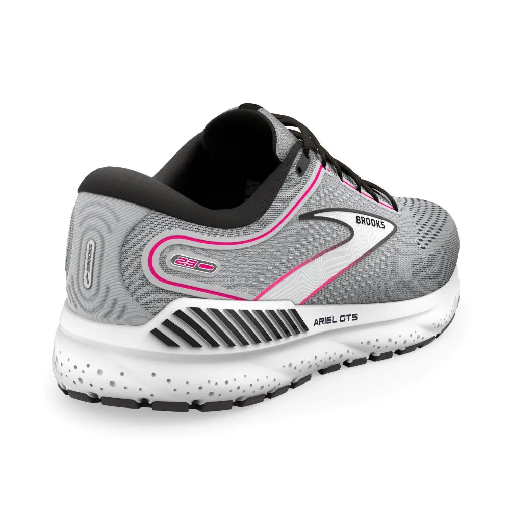 'Brooks' Women's Ariel GTS 23 - Grey / Black / Pink