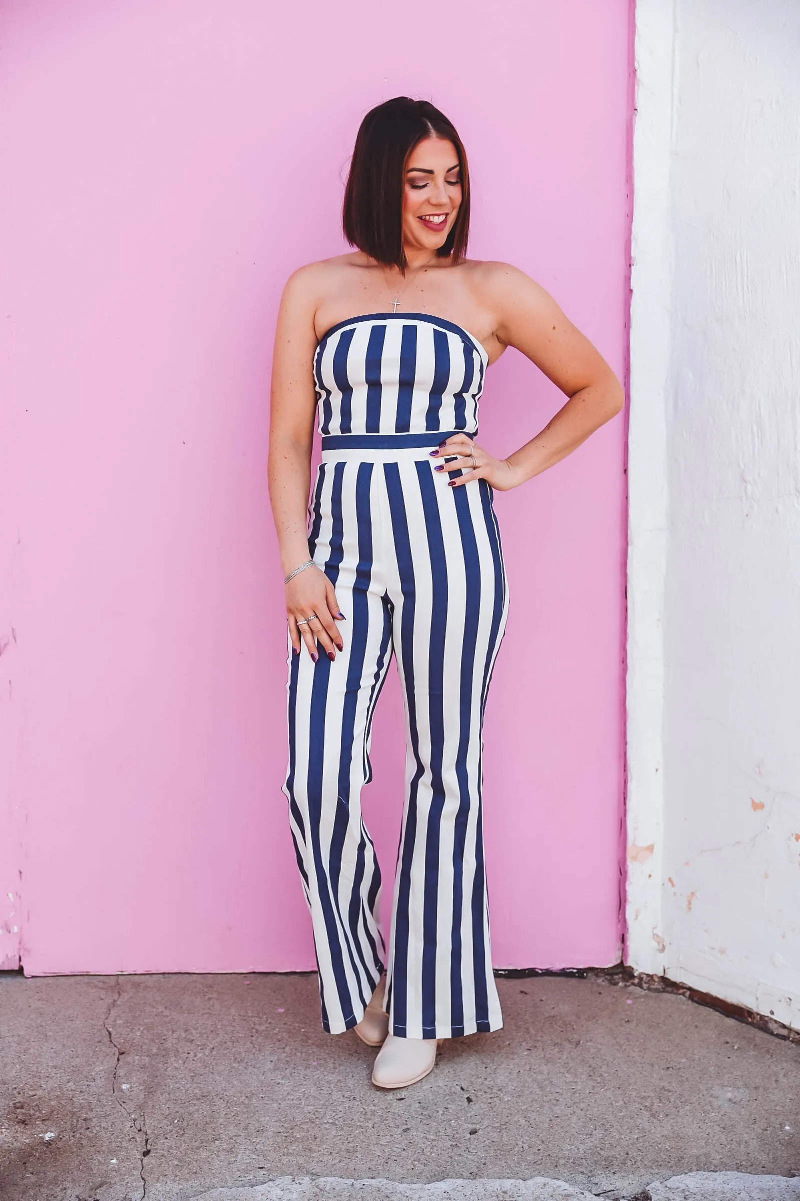 Camden Striped Jumpsuit