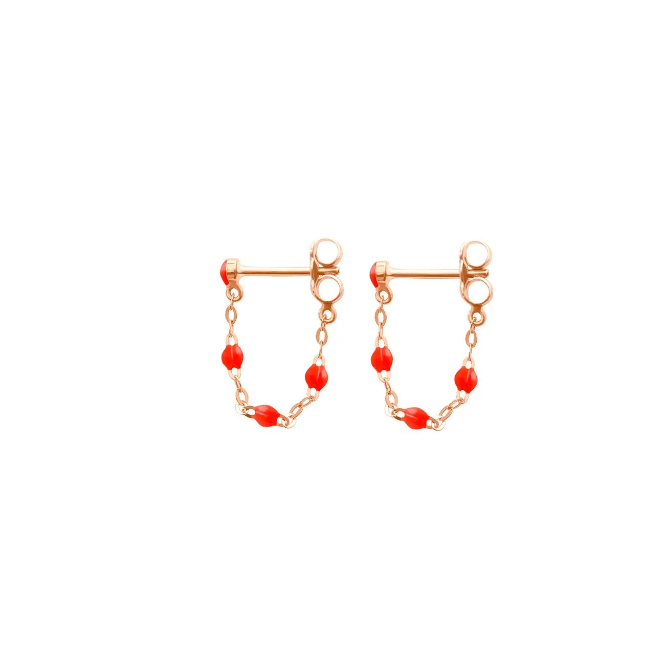 Classic Gigi Coral earrings, Rose Gold