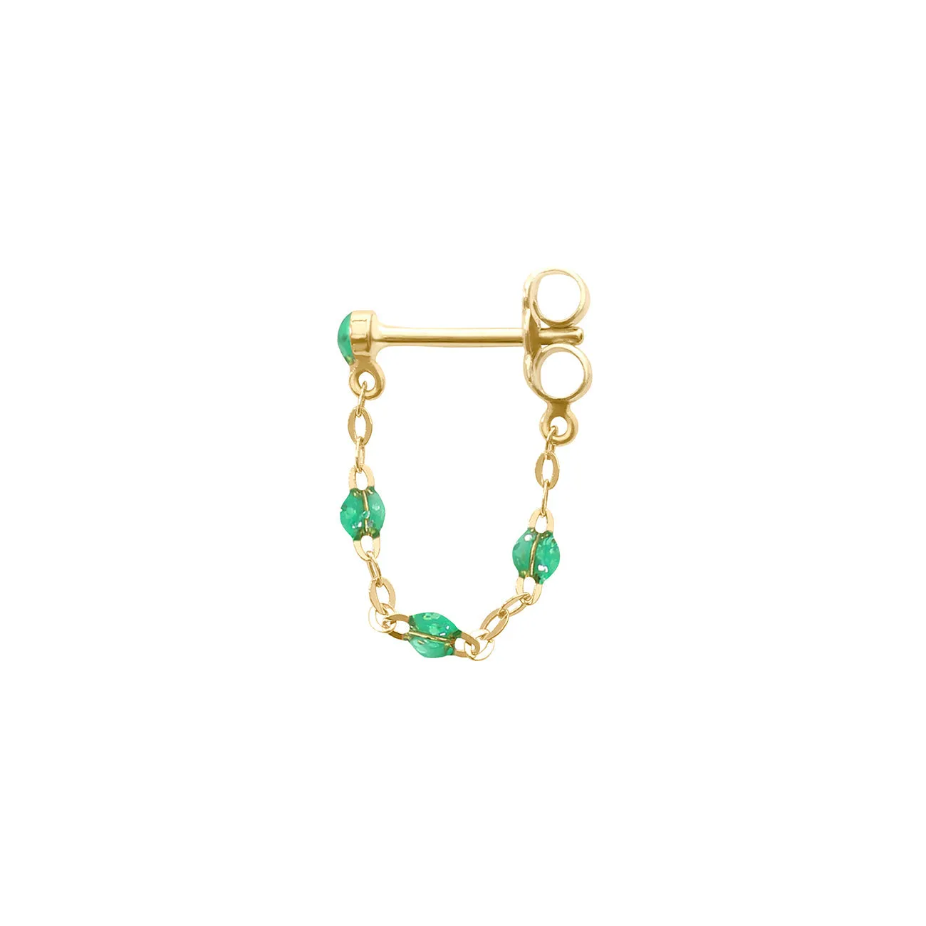 Classic Gigi Mint earrings, Yellow Gold