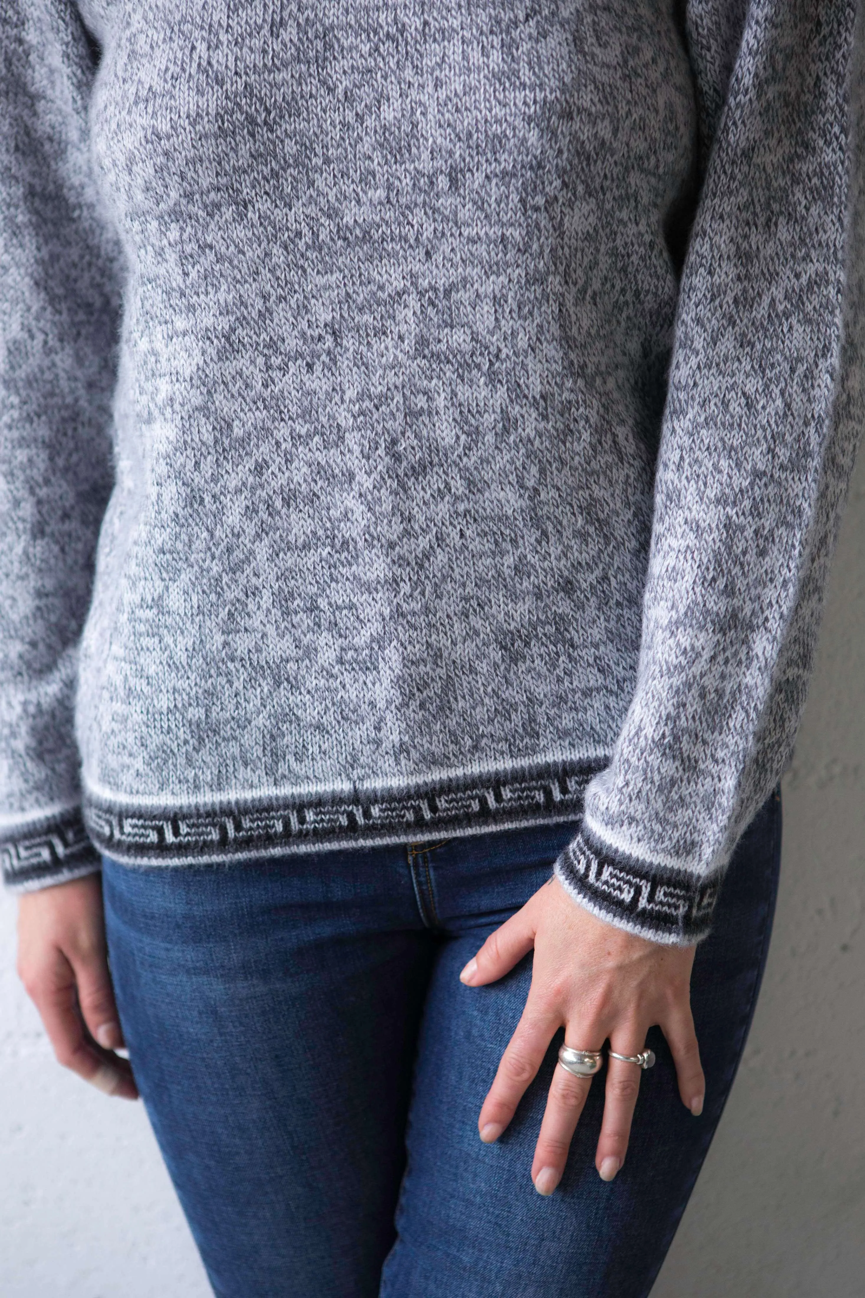 Classic Jumper with Inca Borders