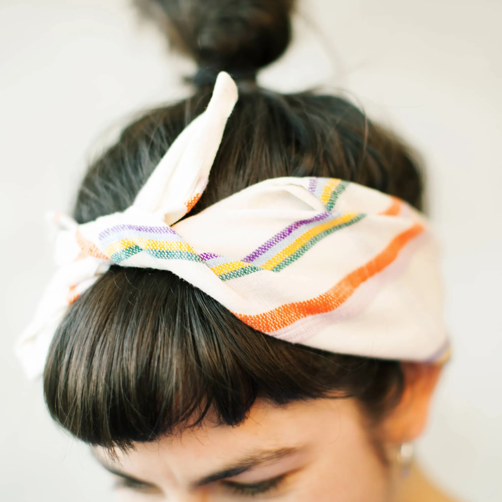 Colourful Striped Cotton Bandana