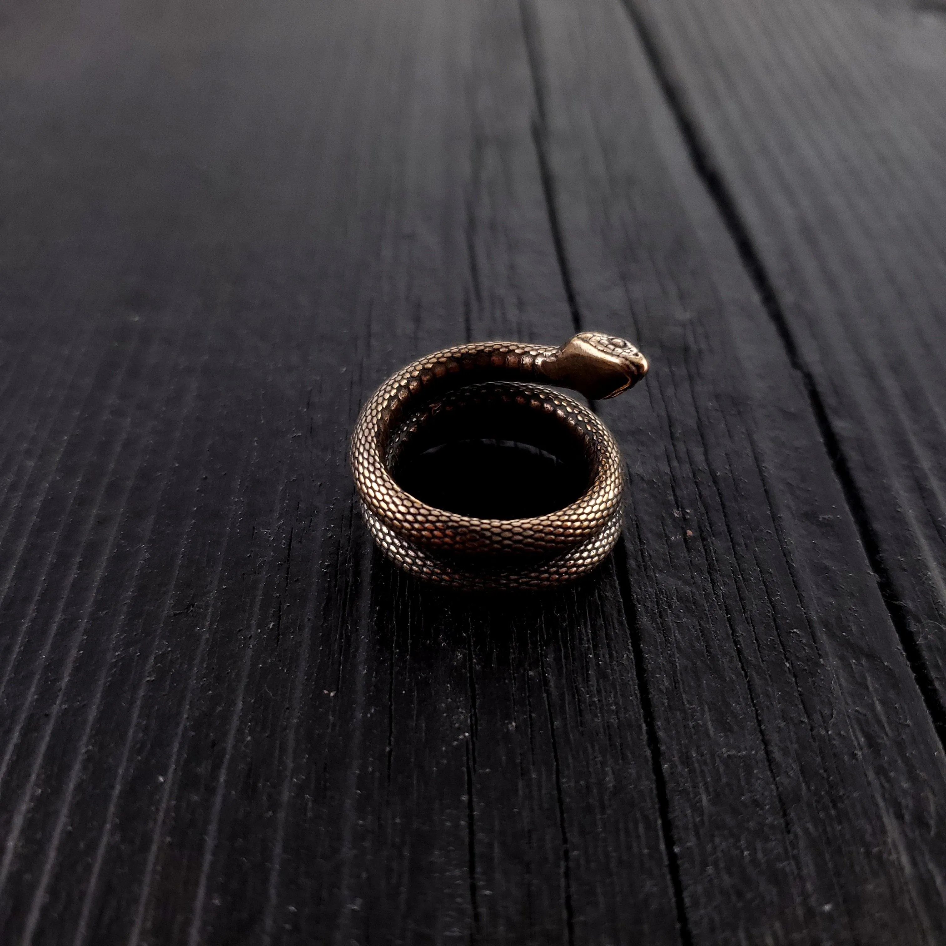 Colubrid Snake Wrap Ring