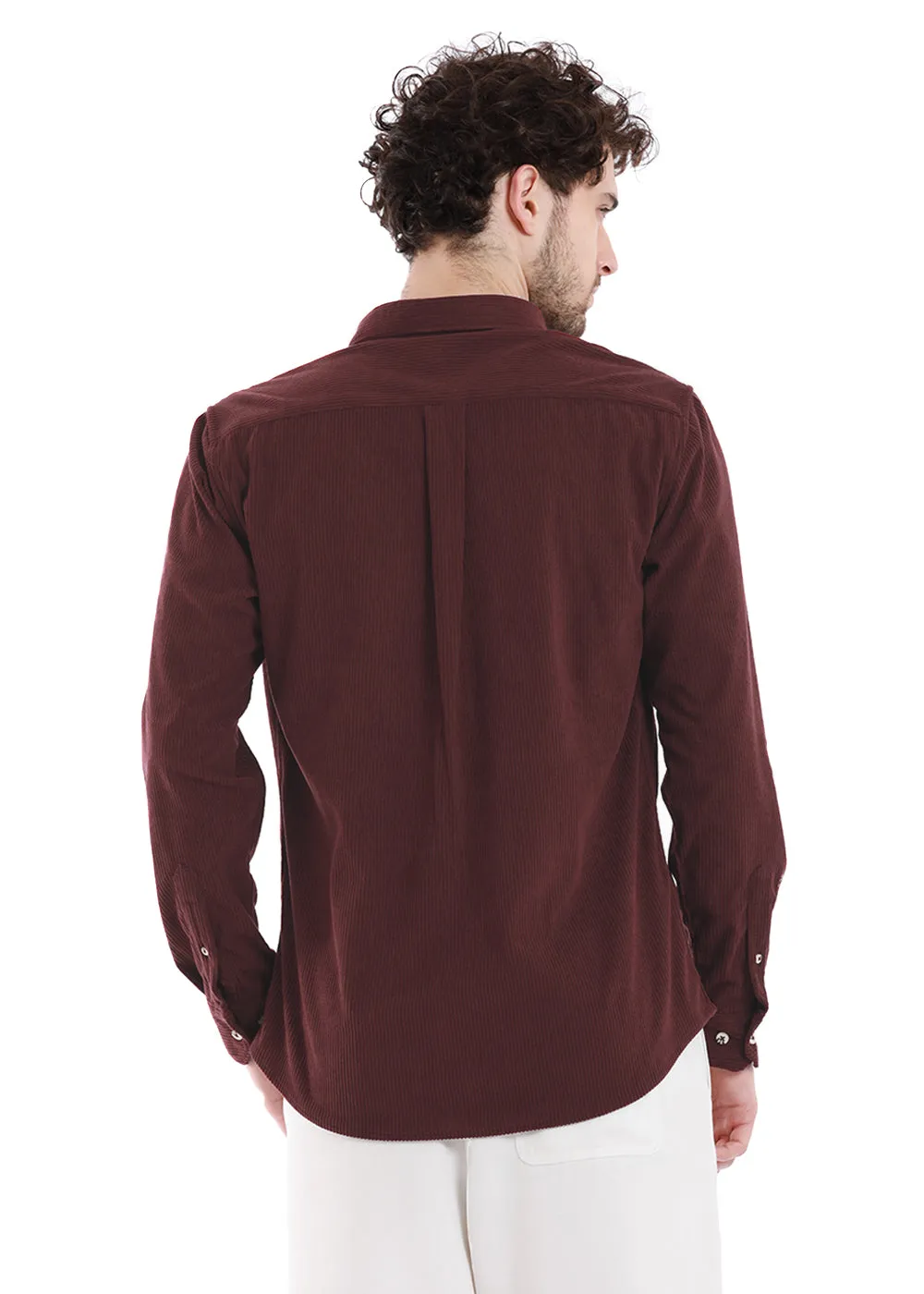 Dark Maroon Corduroy shirt