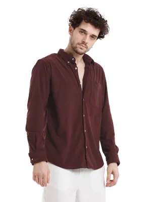 Dark Maroon Corduroy shirt