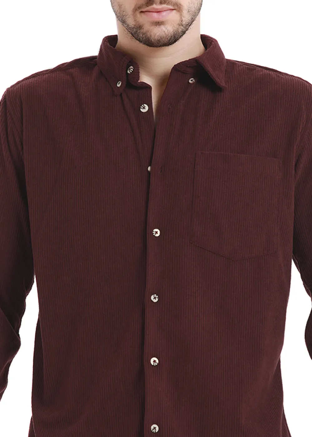 Dark Maroon Corduroy shirt