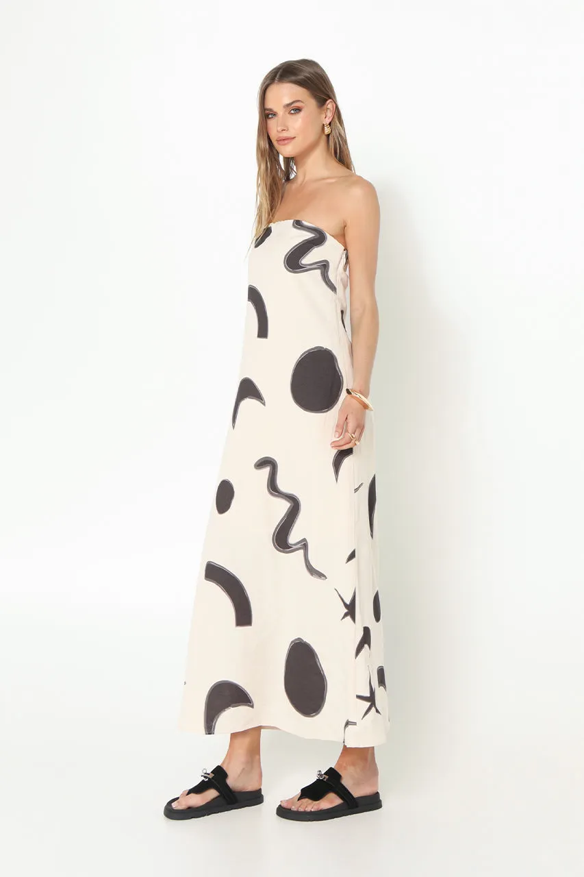 Delaney Maxi Dress | Abstract Print