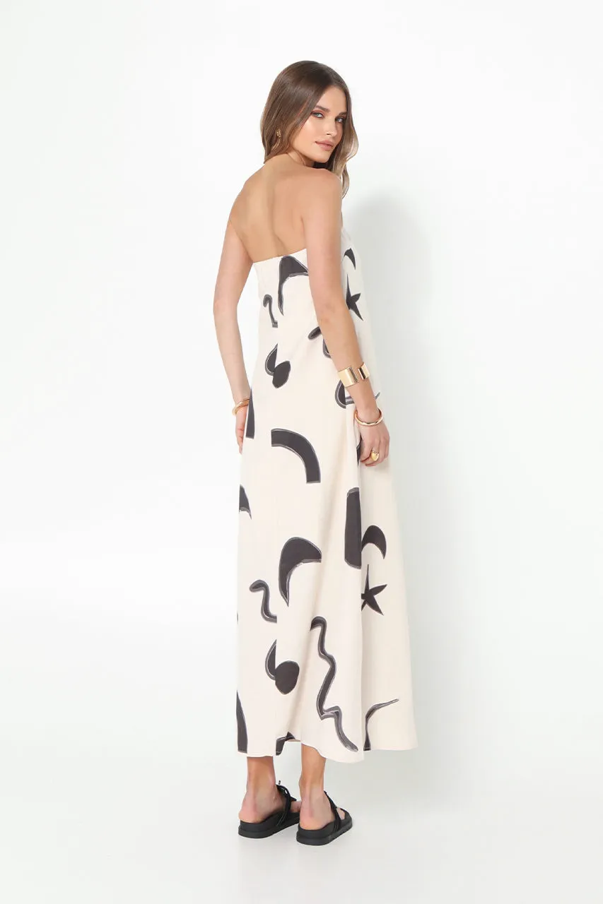 Delaney Maxi Dress | Abstract Print