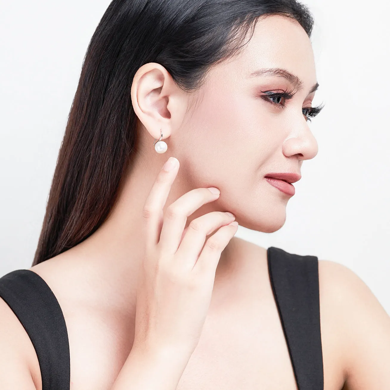 Edison Round Pearl Earrings WE00781